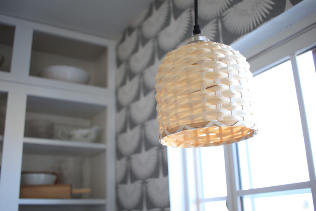 DIY Woven Pendant Light from an IKEA Basket Hand Gathered Home