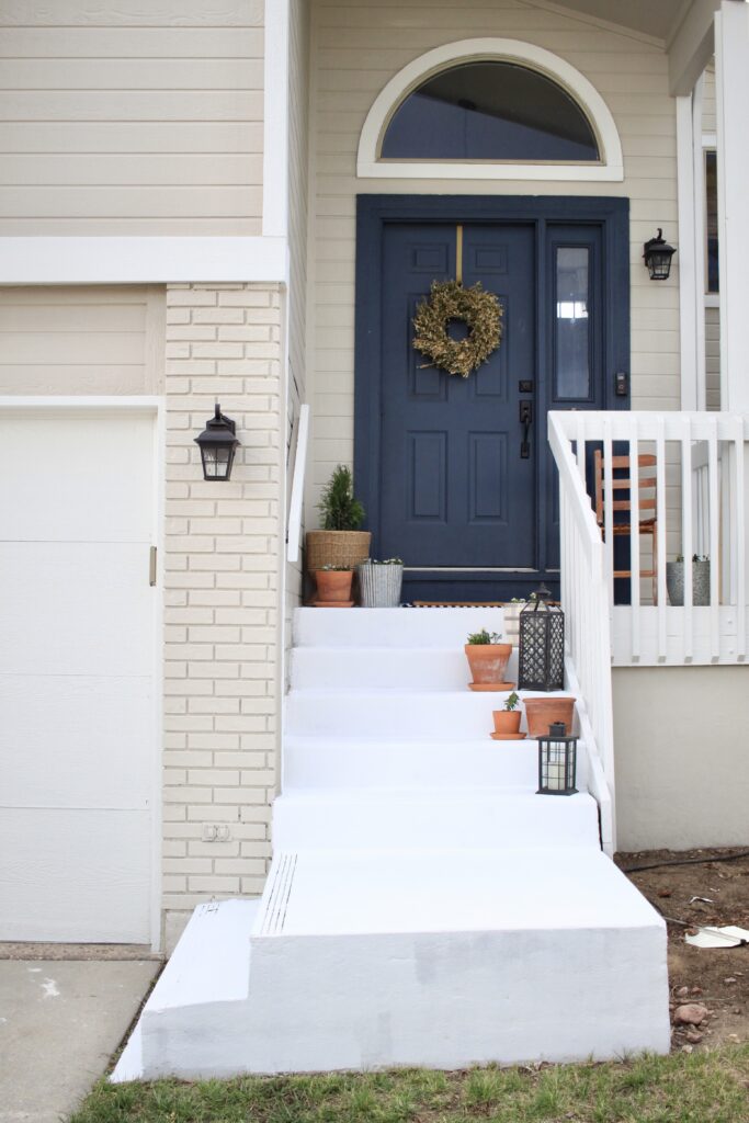 Painted Concrete Porch "Just Paint it" Series Hand Gathered Home